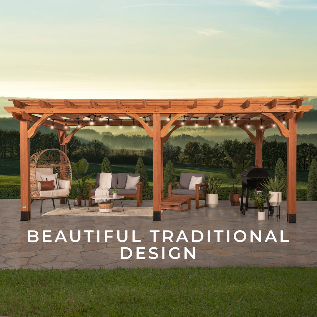 6.1m x 3.7m (20ft x 12ft) Beaumont Pergola