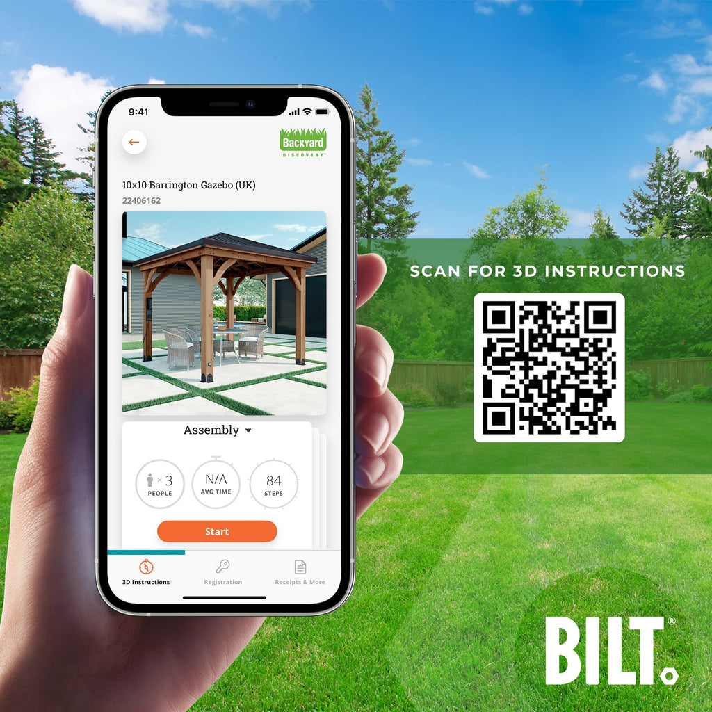 3.1m x 3.1m (10ft x 10ft) Barrington Gazebo