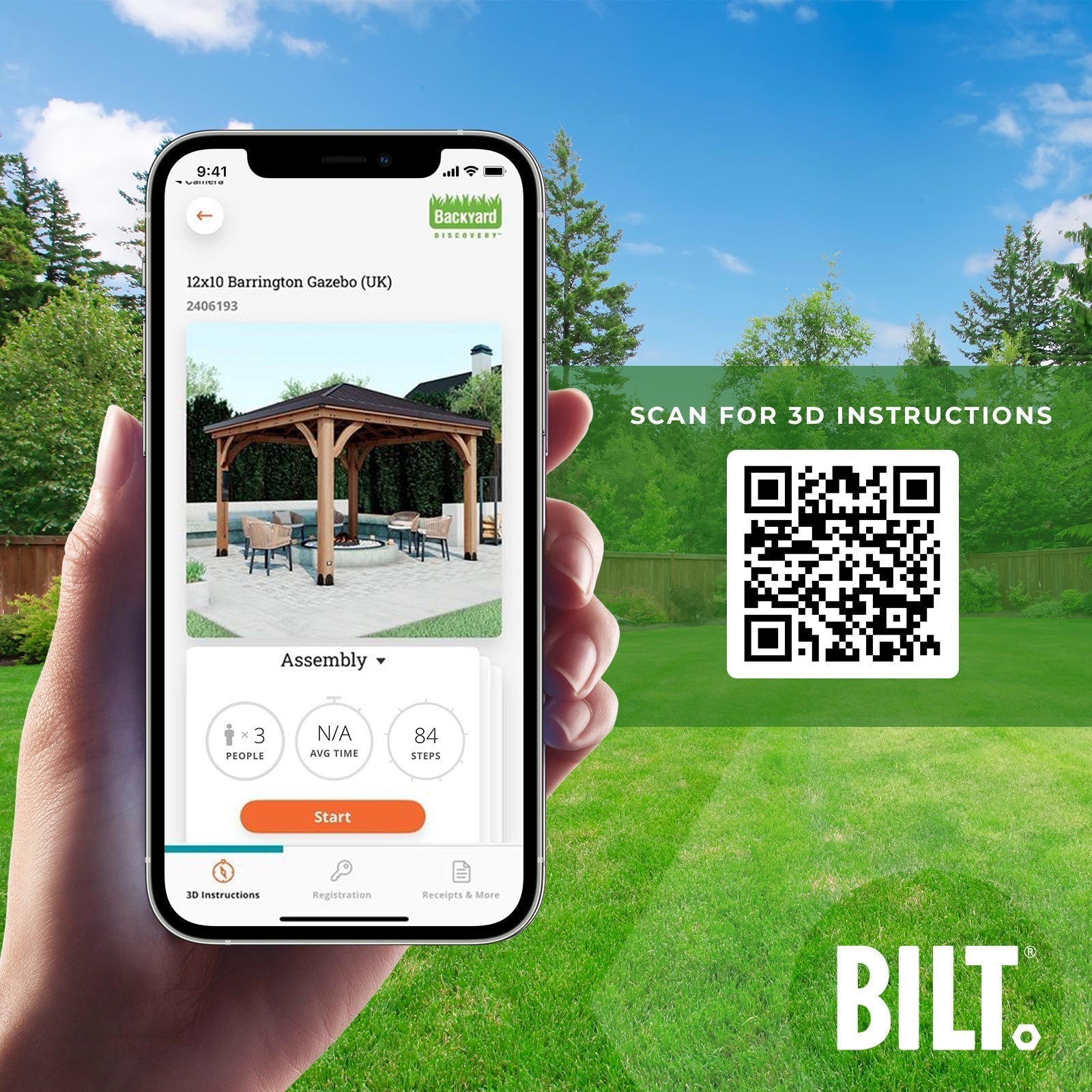 3.7m x 3.1m (12ft x 10ft) Barrington Gazebo