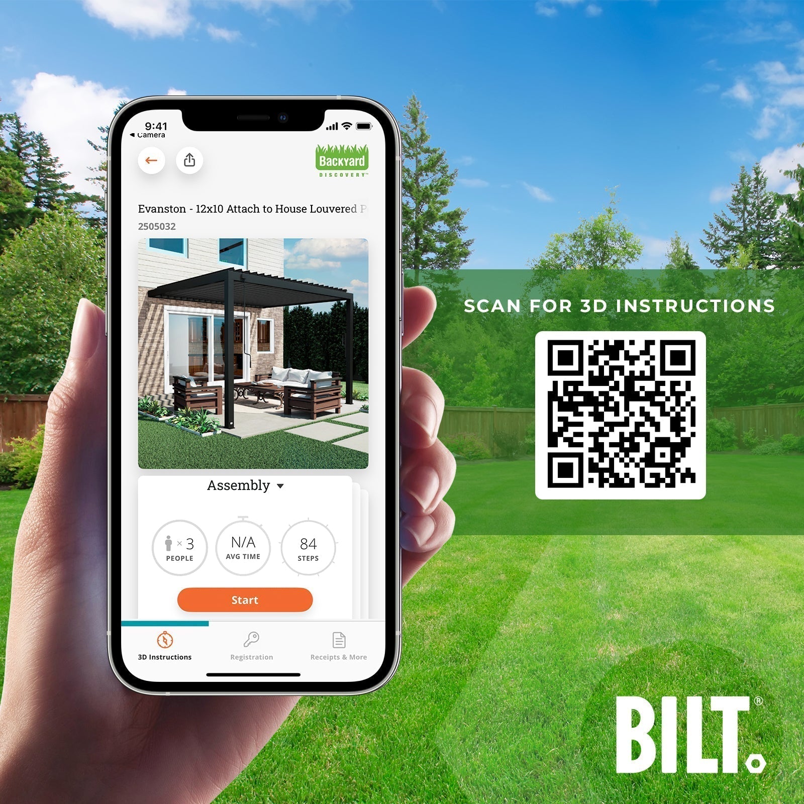 3.6m x 3.1m (12ft x 10ft) Evanston Wall Mounted Louvered Pergola