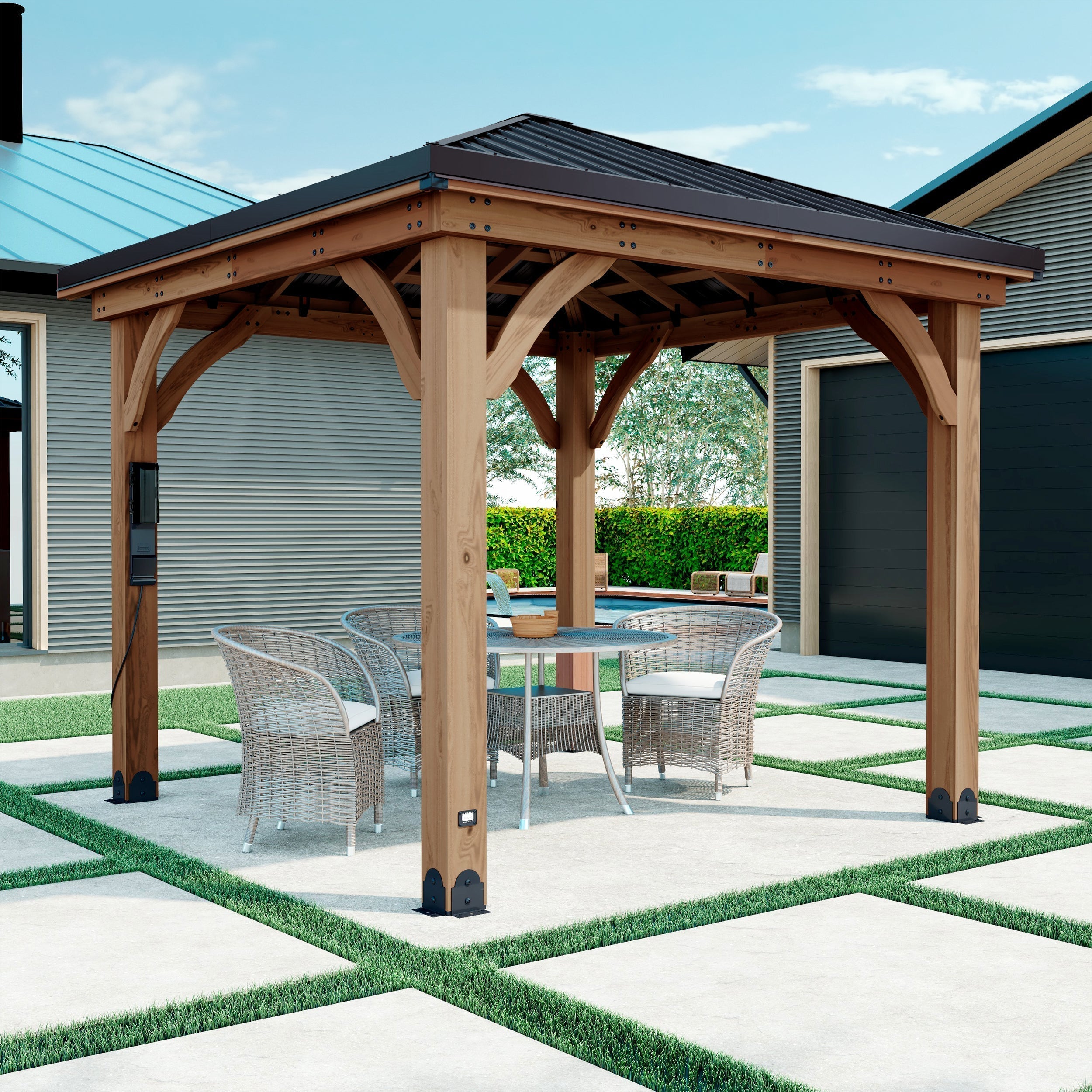 3.1m x 3.1m (10ft x 10ft) Barrington Gazebo
