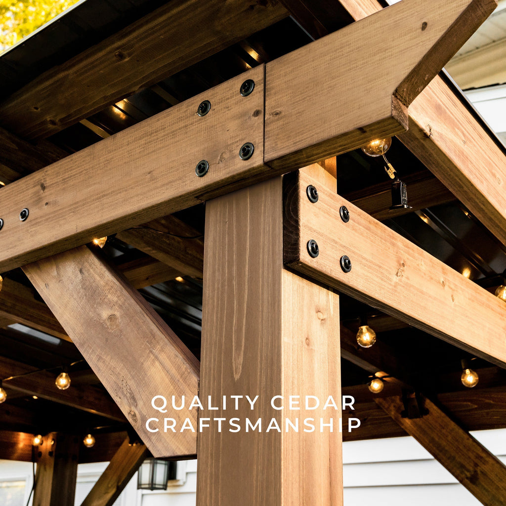 2.6m x 1.6m (9ft x 5ft) Saxony Grill/BBQ Gazebo