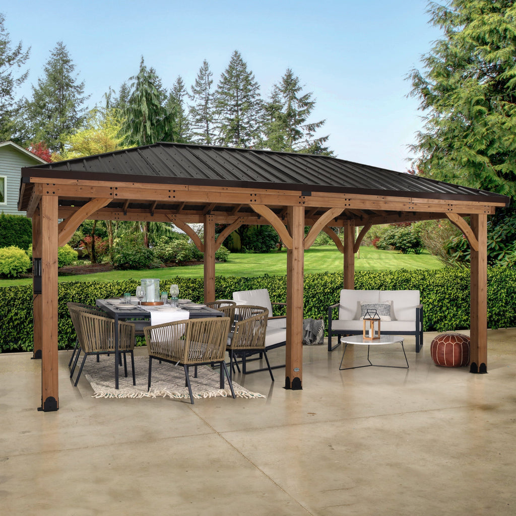 6.1m x 3.7m (20ft x 12ft) Barrington Gazebo/Carport