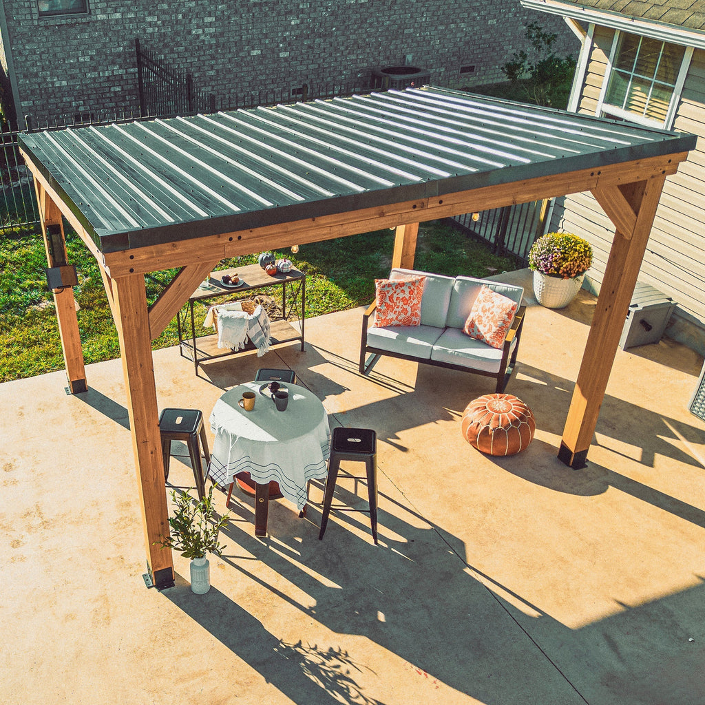 3.7m X 2.9m (12ft x 9.5ft) Arcadia Gazebo