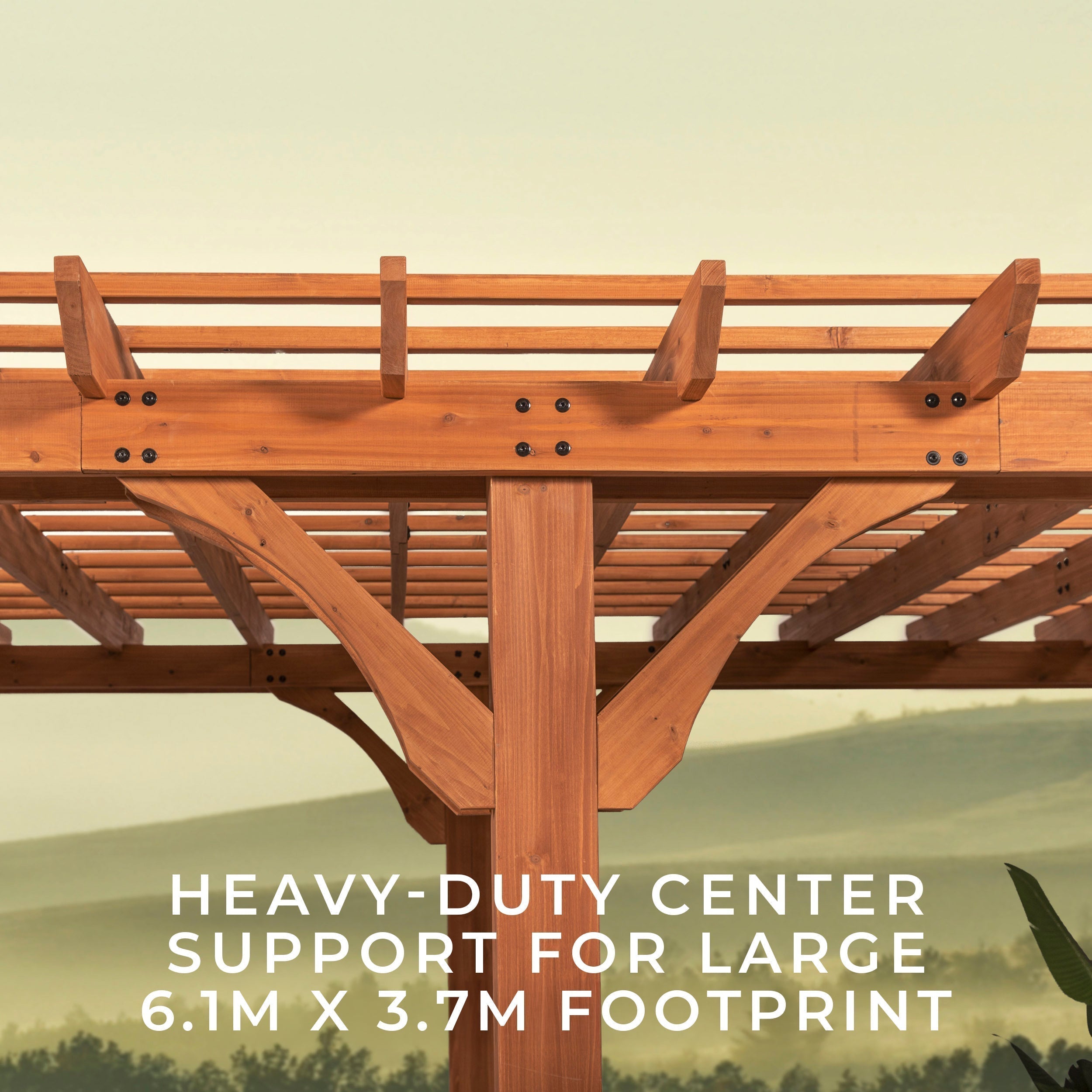 6.1m x 3.7m (20ft x 12ft) Beaumont Pergola