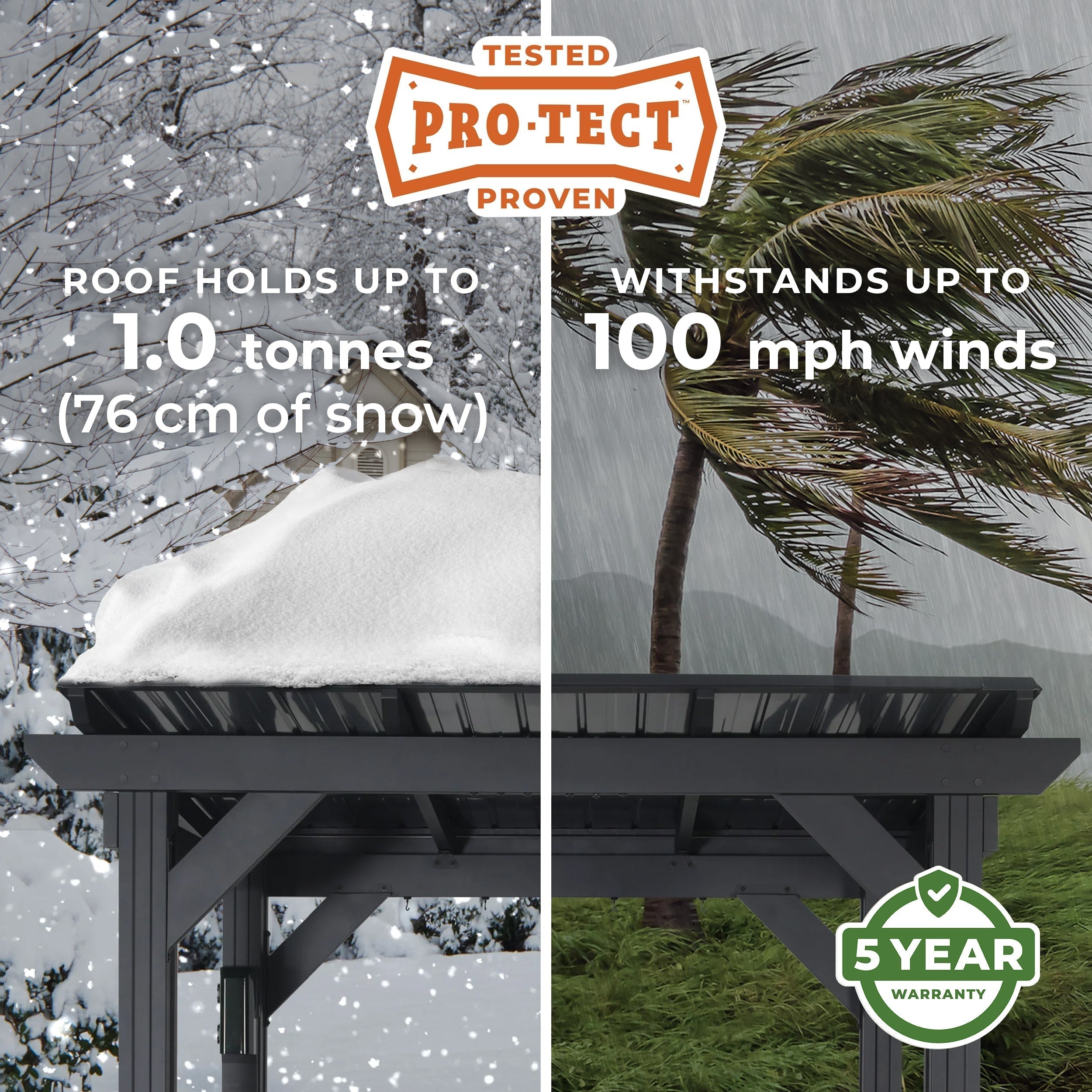 2.6m x 1.6m (8ft x 5ft) Rockport Grill/BBQ Gazebo