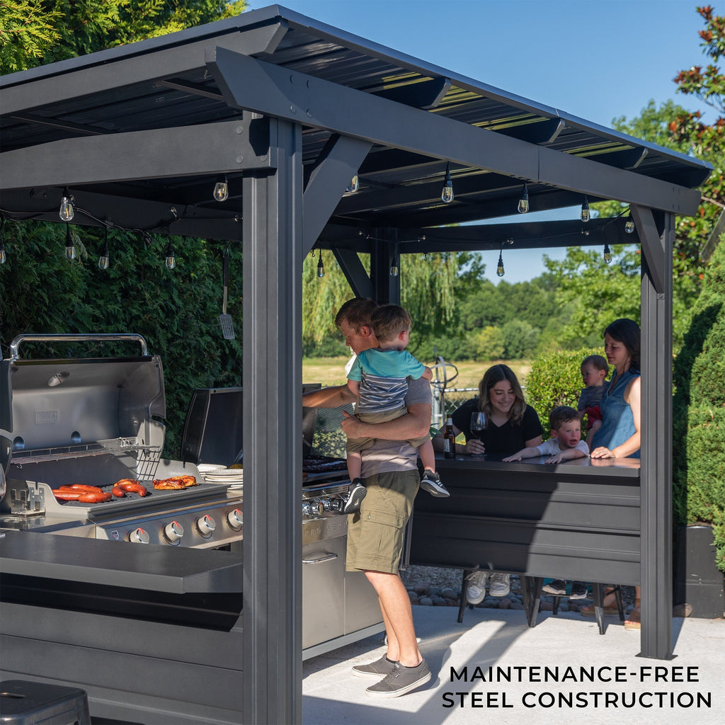 3.9m x 2.0m (13ft x 6ft) Rockport XL Grill/BBQ Gazebo
