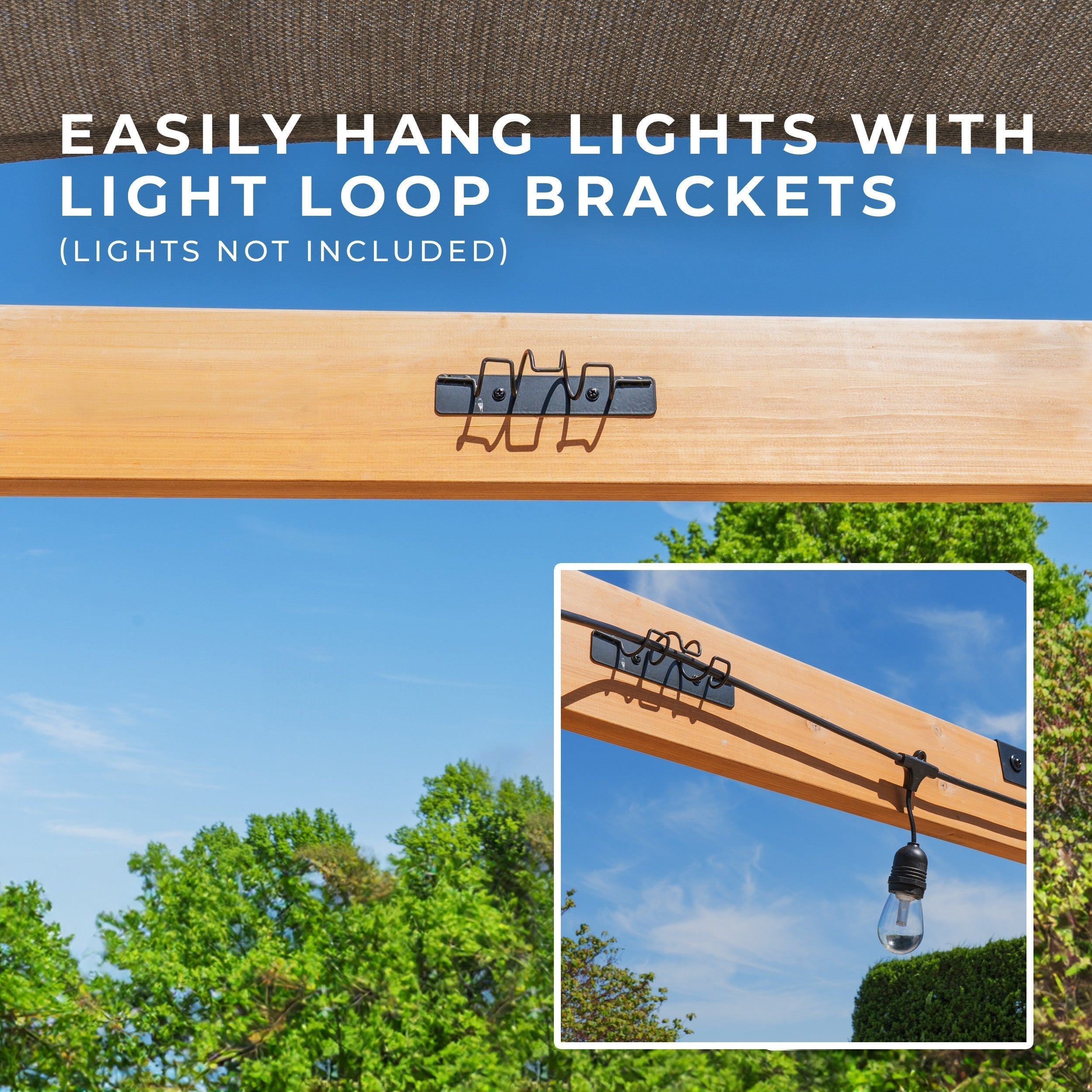 3.7m x 3.1m (12ft x 10ft) Brendan Sail Shade Pergola