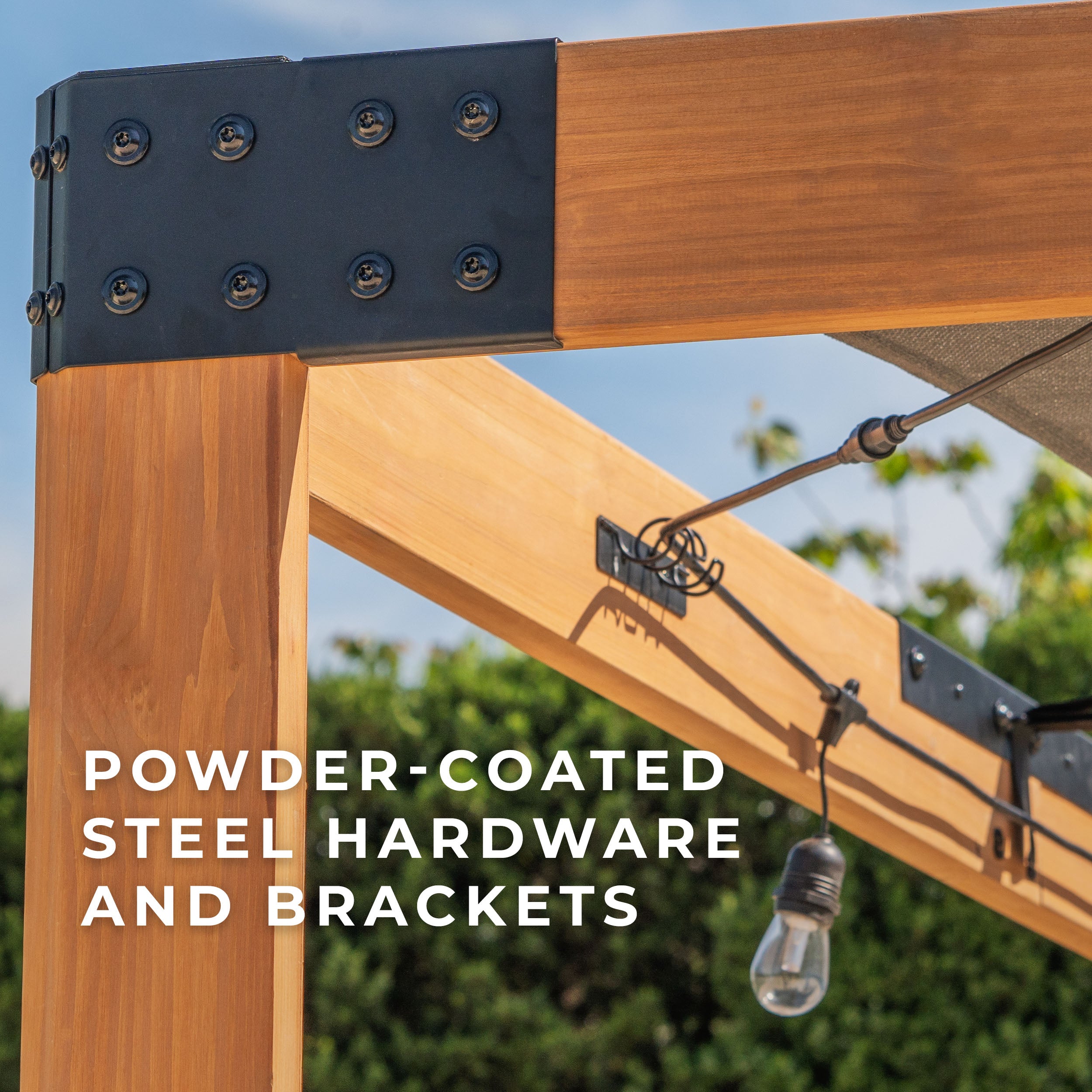 3.7m x 3.1m (12ft x 10ft) Brendan Sail Shade Pergola